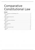Tentamenstof Comparative Constitutional Law (tussentoets)