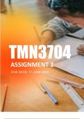TMN3704 Assignment 2 (ANSWERS) Semester 1 2024
