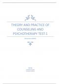 COREY TEST BANK  :  COREY 10TH EDITION || Theory and Practice of Counseling and Psychotherapy Test-1