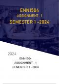 ENN1504 ASSIGNMENT 1 SEMESTER 1 2024