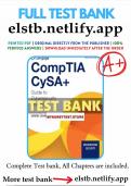 Testbank for Comptia CySA Guide to Cybersecurity analyst CSO 002 2nd Edition Ciampa