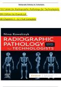 Radiographic Pathology for Technologists, 8th Edition TEST BANK by Kowalczyk, Verified Chapters 1 - 12, Complete Newest Version