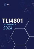 TLI4801 Assignment 2 (ANSWERS) Due 22 April 2024