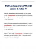 MCOLES licensing EXAM 2024 Graded & Rated A+