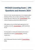 MCOLES Licensing Exam | 290 Questions and Answers 2024 