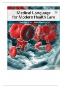 Test Bank For Medical Language for Modern Health Care 3rd Edition By David Allan Karen Lockyer