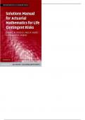 Actuarial Mathematics For Life Contingent Risks 3rd Edition Solutions Manual