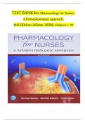 TEST BANK For Pharmacology for Nurses A Pathophysiological Approach, 6th Edition by Michael P. Adams; Norman Holland, Verified Chapters 1 - 50, Complete Newest Version