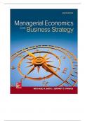 Solution Manual For Managerial Economics & Business Strategy, 9th Edition By Michael Baye Jeff Prince