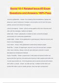 Social 10-1 Related Issue #3 Exam Questions and Answers 100% Pass