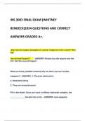 INS 3003 FINAL EXAM (WHITNEY  BENDECK)2024 QUESTIONS AND CORRECT  ANSWERS GRADED A+. 