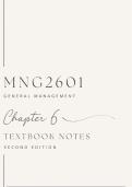 MNG2601 Chapter 6Notes (2nd Edition Textbook)
