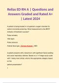 Relias ED RN A | Questions and Answers Graded and Rated A+ | Latest 2024