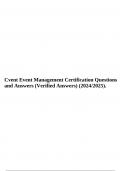 Cvent Event Management Certification Questions and Answers (Verified Answers) (2024/2025).