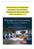Solution Manual for Management Accounting for Decision Makers: 11th Edition By (Peter Atrill, 2024)Verified Chapters 1 - 12, Complete Newest Version