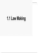 1.1 law making 