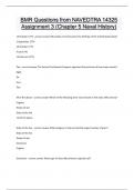 BMR Questions from NAVEDTRA 14325 Assignment 3 (Chapter 5 Naval History) Questions and answers latest update 2024 