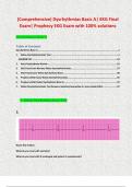 (Comprehensive) Dysrhythmias Basic A| EKG Final Exam| Prophecy EKG Exam with 100% solutions