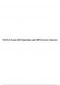 NAVLE Exam 2024 Questions and 100%Correct Answers. 