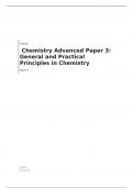 AQA EDEXEL A LEVEL  Chemistry  Paper 3: General and Practical Principles in Chemistry QUESTION PAPER FOR JUNE 2023