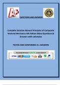 Complete Solution Manual Principles of Composite Material Mechanics 