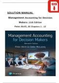 Solution Manual for Management Accounting for Decision Makers: 11th Edition By Peter Atrill, Eddie McLaney, 2024 All Chapters 1 - 12, Verified Newest Version 
