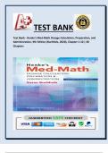 Test Bank - Henke-s Med-Math Dosage-Calculation, Preparation, and Administration.
