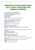 MEDSURG ATI PROCTORED EXAM  100% LATEST QUESTIONS AND  CORRECT ANSWERS 