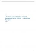  Edexcel GCE In English Language (9EN0) Paper 1: Language Variation   MARK SCHEME FOR  JUNE 2023