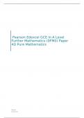  Edexcel GCE In A Level Further Mathematics (9FM0) Paper 4D Pure Mathematics  MARK SCHEME FOR JUNE 2023