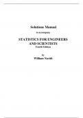 Solutions Manual to accompany  STATISTICS FOR ENGINEERS AND SCIENTISTS Fourth Edition  by William Navidi