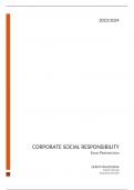 Summary of all lectures, tutorials and reading materials for corporate social responsibility.