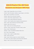 AQA AS Physics FULL SET Exam Questions and Answers 100% Pass