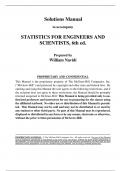 Solution Manual For Statistics for Engineers and Scientists, 6th Edition by William Navidi Chapter 1-10