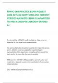 FDNYC G60 PRACTICE EXAM NEWEST 2024 ACTUAL QUESTIONS AND CORRECT VERIFIED ANSWERS|100% GUARANTEED TO PASS CONCEPTS|ALREADY GRADED A+