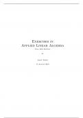 Exercises in Applied Linear Algebra