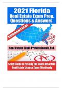 TEST BANK For California Real Estate Package Deal 2024