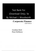 Test Bank For Corporate Finance The Core, 5th Edition by Jonathan Berk, Peter DeMarzo Chapter 1-19