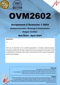 OVM2602 Assignment 2 (COMPLETE ANSWERS) Semester 1 2024