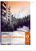 The document summarises the markets of transport 