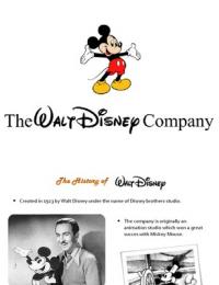 Exposé d'anglais sur Disney 