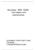 AQA NOVEMBER 2023 GCSE RESITS MATHS FOUNDATION TIER PAPERS AND MARKSCHEMES