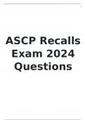 ASCP Recalls Exam 2024 Questions