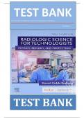 Test Bank For Radiologic Science for Technologists 12th Edition by Stewart C Bushong ISBN: 9780323661348 Chapter 1-40 A+