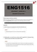 ENG1516 Assignment 1 [Detailed Answers] Semester 1 - Due 22 April 2024