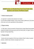 NASM Physique and Bodybuilding Coach Exam Study Guide Questions and Answers (2024 / 2025) (Verified Answers)