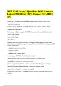 NUR 1290 Exam 1 Questions With Answers Latest Updated 2024/2025 | 100% Correct (GRADED A+)