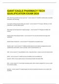 GIANT EAGLE PHARMACY TECH QUALIFICATION EXAM 2024
