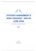 PYC4805 Assignment 2 2024 (594952) - DUE 24 June 2024