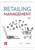 Solution Manual for Retailing Management, 11th Edition By Michael Levy, Barton Weitz and Dhruv Grewal